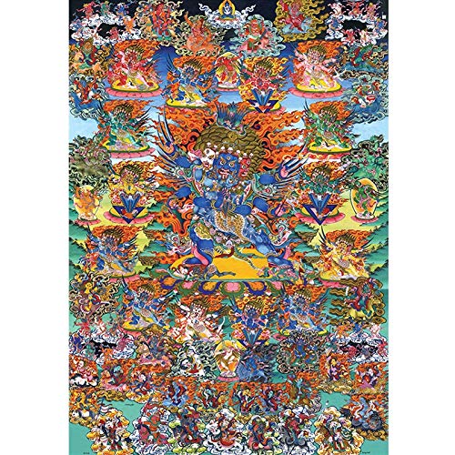 L.J.JZDY Thangka Tíbetano Tangka Hall Colgando Pintura Budista Tangka Decoración de Decoración Pintura (Color : Gratis, Size : 30X43CM No Frame)