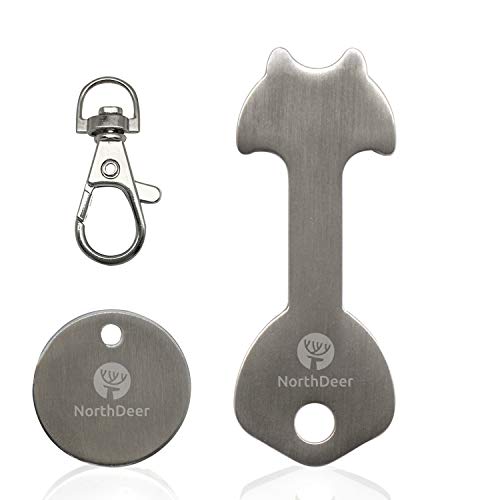 Llavero para Carros de la Compra - Llave y Moneda Extraíbles de Acero Inoxidable para Liberar el Carrito de Supermercado (1 Set) Llavero para Carros de la Compra - Llave y Moneda Extraíbles de Acero Inoxidable para Liberar el Carrito de Supermercado (1 Set)