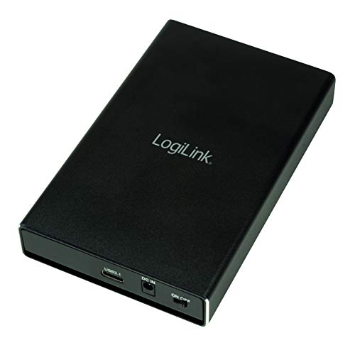 LogiLink UA0297 Caja para Disco Duro de 2 bahías (2 x M.2 SSD) Raid, M.2 SATA SSD, USB 3.1 Gen2 Negro