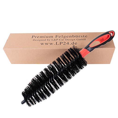 L&P A351-3 - Cepillo de limpieza para llantas de coche o moto, cepillo de limpieza de 36 cm, calidad profesional (1 pieza negro y rojo) L&P A351-3 - Cepillo de limpieza para llantas de coche o moto, cepillo de limpieza de 36 cm, calidad profesional (1 pieza negro y rojo)