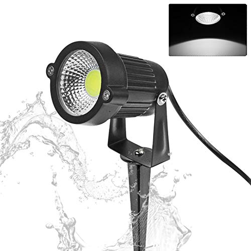 Luces Luz de Paisaje 5W, reflectores de reflector LED a prueba de agua al aire libre OurLeeme 12V CA/CC para césped, jardín, patio (sin enchufe) (blanco frío) Luces Luz de Paisaje 5W, reflectores de reflector LED a prueba de agua al aire libre OurLeeme 12V CA/CC para césped, jardín, patio (sin enchufe) (blanco frío)