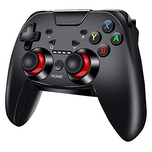 Mando para Nintendo Switch,RegeMoudal para Nintendo Switch Pro Controller Controlador Inalámbrico con Función Gyro Axis/Double Shock y Turbo Bluetooth Gamepad para Nintendo Switch/Switch Lite