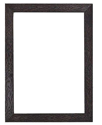 Marco de fotos tamaño europeo- Amplia gama de marcos madera confeti Marco para ilustraciones/ fotografías/ Pósters/ con Vidrio acrílico – (60 x 60cm) Negro