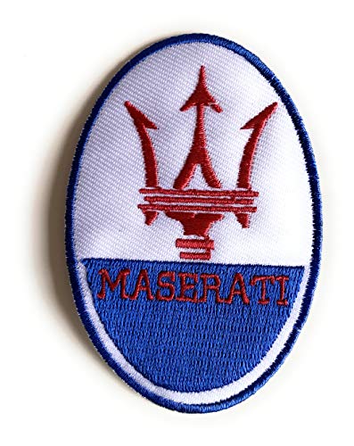 Maserati - Parche bordado para planchar, camisa, vaqueros, bolsa, deportes de equipo, etc.
