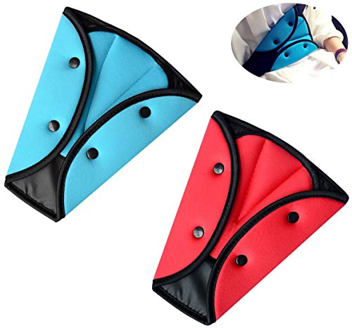 MHwan ajustador del cinturón de seguridad, Cinturones de seguridad para niños, Hebilla ajustable del triángulo del cinturón de seguridad para niños adultos, 20x24.5cm, 2 piezas MHwan ajustador del cinturón de seguridad, Cinturones de seguridad para niños, Hebilla ajustable del triángulo del cinturón de seguridad para niños adultos, 20x24.5cm, 2 piezas