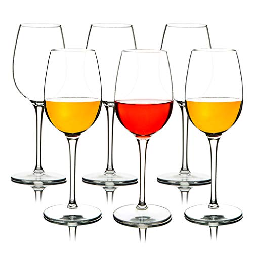 MICHLEY Irrompible Copas de Vino Tinto, 100% Tritan-plástico Copas Vino Cristal, 360 ml BPA y EA Gratis Vaso de Vino Conjunto de 6