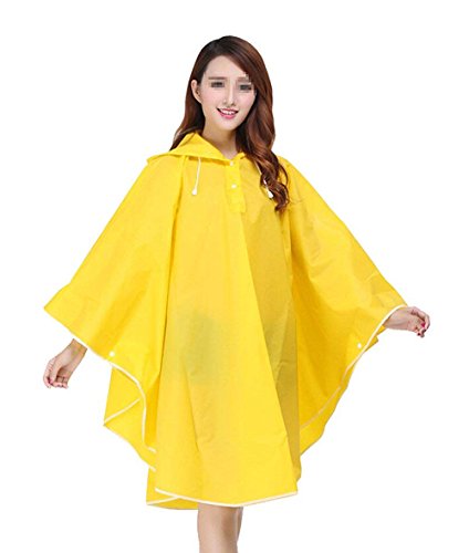 Mujer Poncho lluvia impermeable con capucha portátil abrigo impermeable Impermeable y Transpirable Con chubasquero moderno con Capucha Chubasquero Impermeable ropa de lluvia para bicicleta o moto