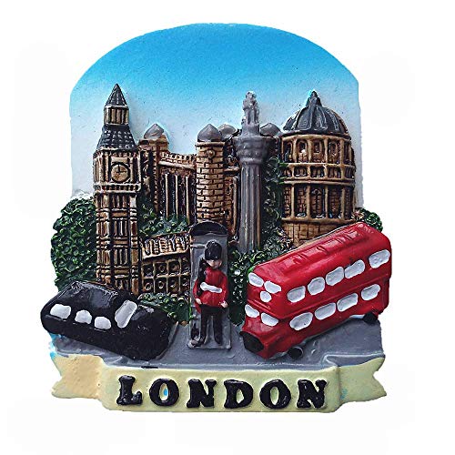 MUYU Magnet Londres Inglaterra 3D Frigorífico Imán Recuerdo turístico Colección de Regalos Hogar y Cocina Decoración Etiqueta magnética Reino Unido Imán de refrigerador