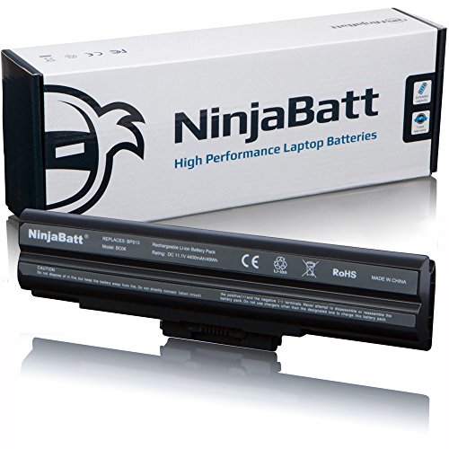 NinjaBatt Batería para Sony VGP-BPS21A VGP-BPS13/Q VGP-BPS13/S VGP-BPS13 VGP-BPS21 VGP-BPS21B VGP-BPL21 VGP-BPS13B/S VGP-BPS13A/B VGP-BPS13A/S – Alto Rendimiento [6 Celdas/4400mAh/49Wh]