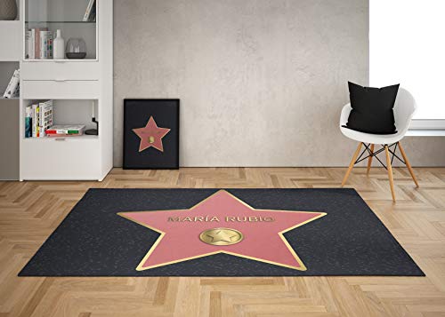 Oedim Alfombra Estrella de Hollywood Personalizada para Habitaciones PVC | 95 x 133 cm | Moqueta PVC | Suelo vinílico | Decoración del Hogar | Suelo Sintasol | Suelo de Protección |