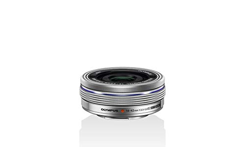 Olympus Objetivo M.Zuiko Digital 14-42 mm F3.5-5.6 EZ, zoom estándar, adecuado para todas las cámaras MFT (modelos Olympus OM-D & PEN, serie G de Panasonic), plata Olympus Objetivo M.Zuiko Digital 14-42 mm F3.5-5.6 EZ, zoom estándar, adecuado para todas las cámaras MFT (modelos Olympus OM-D & PEN, serie G de Panasonic), plata