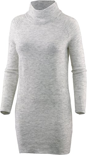 Only Onltrust L/s Highneck Dress Knt Rp Vestido, Gris (White Melange), 36 (Talla del Fabricante: Small) para Mujer
