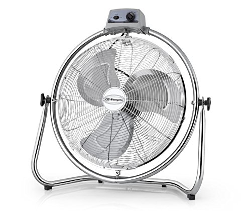 Orbegozo PWO 1952 - Ventilador industrial, aspas 50 cm de diámetro, 3 velocidades de ventilación, cabezal oscilante multiorientable, asa de transporte, 130 W