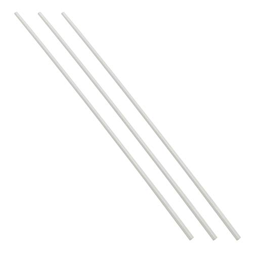 Othmro 3 barras cuadradas de plástico ABS de 0.23 x 0.23 x 20 pulgadas, barra cuadrada de plástico ABS para fabricación de modelos arquitectónicos, color blanco Othmro 3 barras cuadradas de plástico ABS de 0.23 x 0.23 x 20 pulgadas, barra cuadrada de plástico ABS para fabricación de modelos arquitectónicos, color blanco