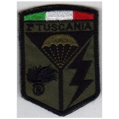 Parche 1° de relleno de la marca Tuscania Carbinieri con fondo verde – 5,8 x 8 – 405 cm