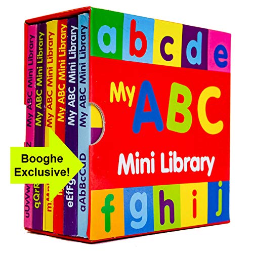 Preescolar My ABC Mini Biblioteca - Juego De 6 Aprender La Alfabeto Libros