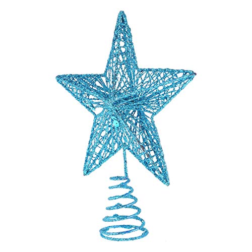 PRETYZOOM Adorno de Árbol de Navidad Brillo Estrella Árbol Adorno de Árbol Estrella Adornos de Árbol de Navidad para Decoración de Fiesta Azul