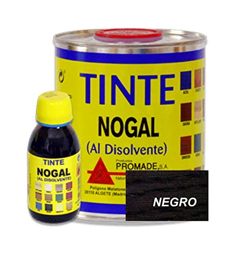 Promade - Tinte al disolvente para teñir la madera. Tonos de madera y colores vivos y modernos (750 ml, Negro)