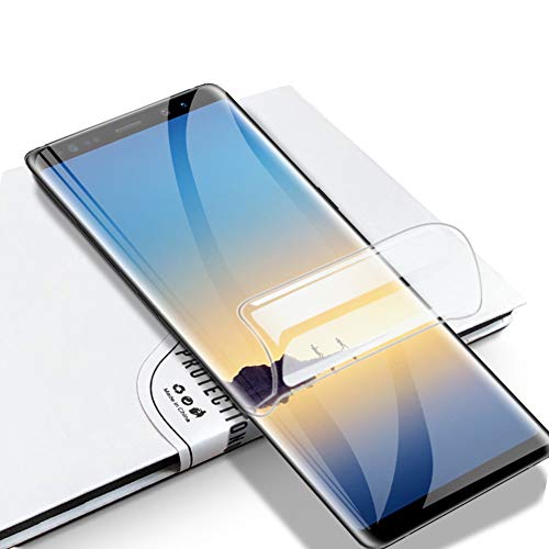 Protector de pantalla para Samsung S8 plus[2 piezas]Membrana protectora de hidrogel de membrana totalmente cubierta sin agua pulverizada Diseñado para pantallas de teléfono curvadas, fácil de instalar