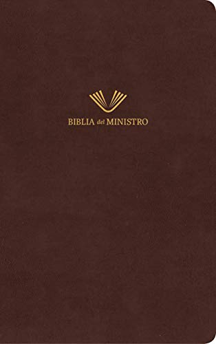 RVR 1960 Biblia del ministro, marrón piel fabricada