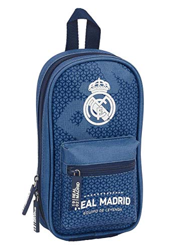 safta Plumier mochila 4 estuches llenos, 33 piezas, escolar Real Madrid CF