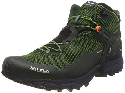 Salewa MS Ultra Flex 2 Mid Gore-TEX, Zapatillas para carrera de senderos Hombre, Verde (Raw Green/Pale Frog), 41 EU