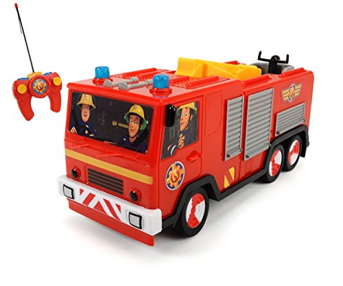 Sam el bombero - Coche con función Turbo, Color Rojo (Dickie 3099612)