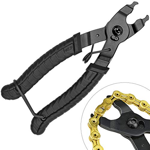 SANTOO Alicate de Cadena de Bicicletas, Herramienta de Cadena de Reparación Rápida 2 en 1, Abrir y Cerrar La Cadena con Facilidad para Cadena de Bicicleta de Montaña 7,8, 9,10 y 11 Velocidades SANTOO Alicate de Cadena de Bicicletas, Herramienta de Cadena de Reparación Rápida 2 en 1, Abrir y Cerrar La Cadena con Facilidad para Cadena de Bicicleta de Montaña 7,8, 9,10 y 11 Velocidades
