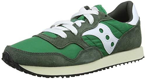 Saucony DXN Trainer Vintage, Zapatillas Hombre, Verde (Grn/Wht 3), 42 EU