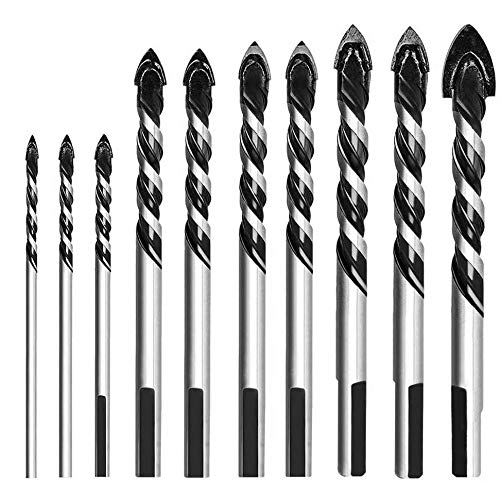 Set de Brocas para Azulejos, Apto para Diferentes Materiales, como Cemento, Cerámica, Vidrio, Plástico, Madera, con Caja de Almacenamiento Set de Brocas para Azulejos, Apto para Diferentes Materiales, como Cemento, Cerámica, Vidrio, Plástico, Madera, con Caja de Almacenamiento