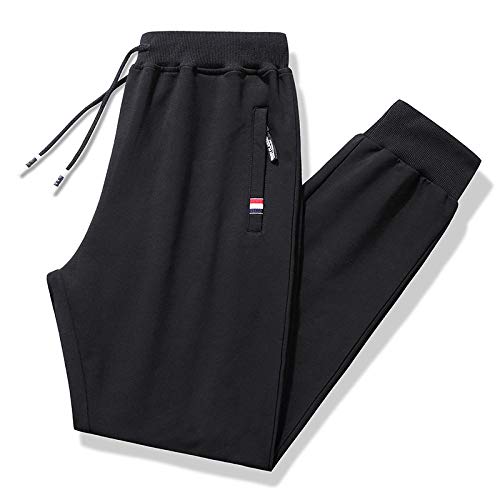 Shuangklei Casual Pants Men Fitness Sportswear Tracksuit Bottoms Skinny Sweatpants Trousers Gyms Jogger Track Pants Mens Joggers 6XL-6XL_Black(Type_2)