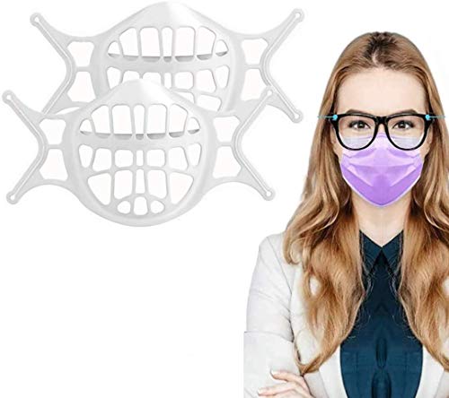 Soporte de silicona 3D, suave, reutilizable y lavable, marco de soporte interno de silicona, utilizado para la protección facial para los usuarios de gafas para reducir la niebla
