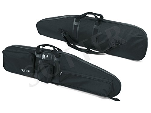 SUTTER Funda para armas de alta calidad, 125 x 35 x 12 cm, color negro, con cerradura, funda para rifle y maletín para rifles