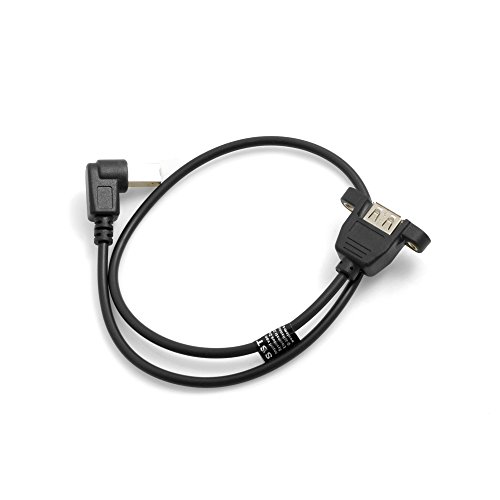 SYSTEM-S Cable alargador USB tipo B macho a USB A hembra, 50 cm