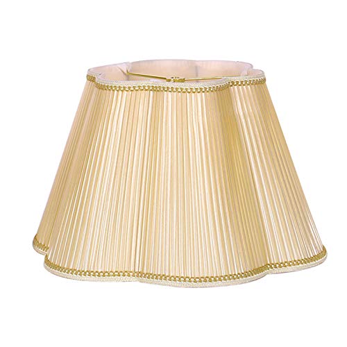 SZ JIAOJIAO Lámpara de Tambor cónico para la Sombra - Cubierta de Tela Plisada - diseño Boutique Moderno y Elegante - Tabla/lámpara de pie Sombra de luz,50cm