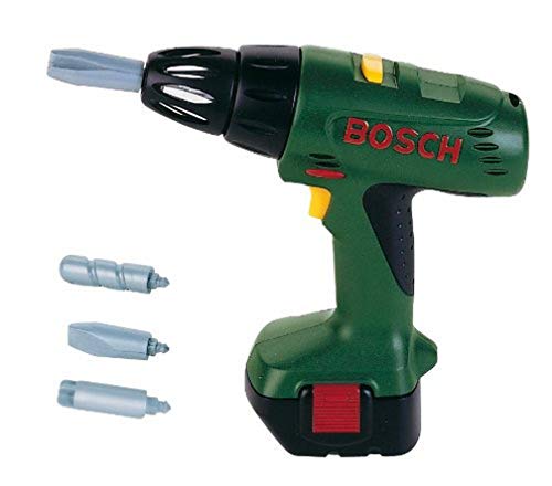Theo Klein 8402 Destornillador eléctrico Bosch, Destornillador a pilas con función de luz y sonido, Accesorios intercambiables y giratorios, Medidas: 20 cm x 6,5 cm x 19 cm, Theo Klein 8402 Destornillador eléctrico Bosch, Destornillador a pilas con función de luz y sonido, Accesorios intercambiables y giratorios, Medidas: 20 cm x 6,5 cm x 19 cm,
