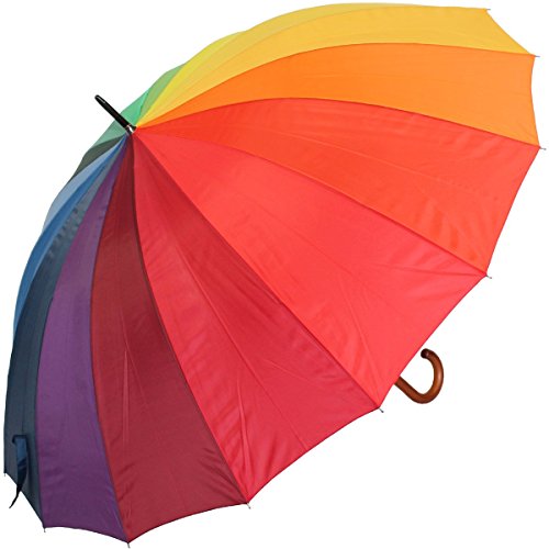 TickEx Paraguas de arcoiris XXL Multicolor
