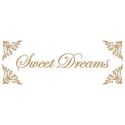 TODO-STENCIL Deco Vintage Composición 147 Sweet Dreams. Medidas aproximadas: Medida Exterior 20 x 30 cm Medida del diseño:9,8 x 27 cm