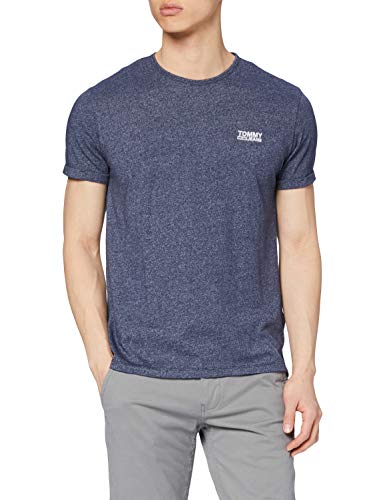 Tommy Hilfiger Modern Jaspe Camiseta, Azul (Black Iris 002), Medium para Hombre