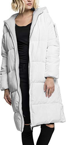 Urban Classics Ladies Oversized Hooded Puffer Coat Abrigo, Blanco (White/Offwhite 745), XL para Mujer