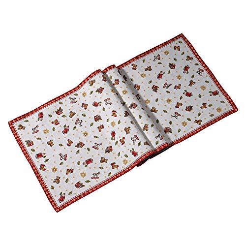 Villeroy & Boch - Camino de mesa L de tapiz Toy's Delight, camino de mesa con diferentes motivos navideños de algodón y poliéster, varios colores, 49 x 143 cm