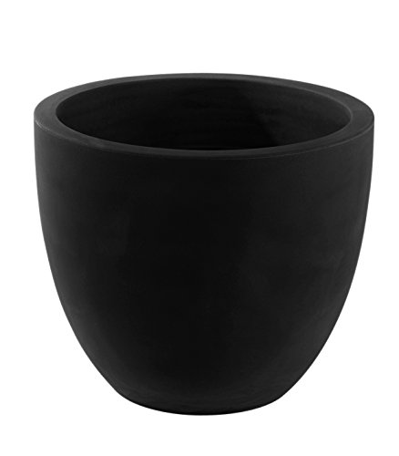 Vondom 40750 Maceta Cuenco, diámetro de 50 x 43 cm, Simple, Color Negro, 40x47x47 cm