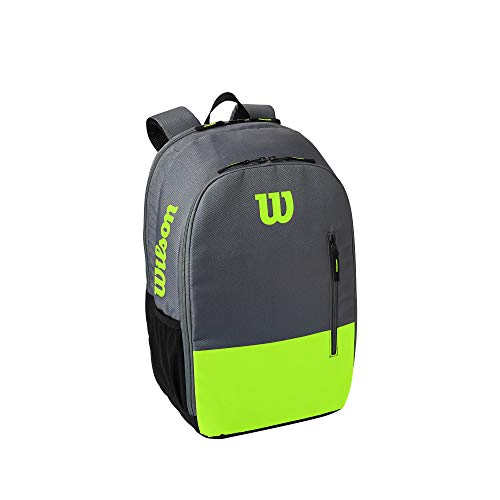 Wilson Mochila de tenis Team, Hasta 2 raquetas, Verde/Gris, WR8009903001