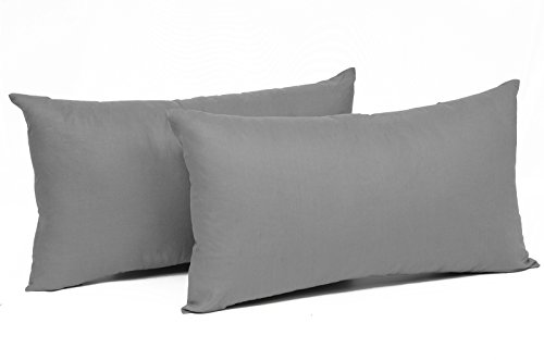 WOLTU 2X Funda de Cojín 100% Algodón con Cremallera Juego de 2 Funda de Cojín Funda de Almohada Funda de Paquete Doble,60X80 cm Gris Oscuro, KB5154dgQ2 WOLTU 2X Funda de Cojín 100% Algodón con Cremallera Juego de 2 Funda de Cojín Funda de Almohada Funda de Paquete Doble,60X80 cm Gris Oscuro, KB5154dgQ2