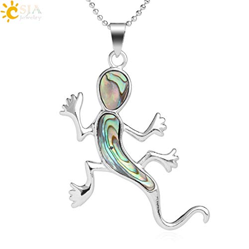 WYFLL Colgantes Y Collares De Lagarto Gecko Nueva Zelanda Colgantes De Concha De Aloe Natural Joyas Mujeres Hombres Joyería De Personalidad Joyería WYFLL Colgantes Y Collares De Lagarto Gecko Nueva Zelanda Colgantes De Concha De Aloe Natural Joyas Mujeres Hombres Joyería De Personalidad Joyería