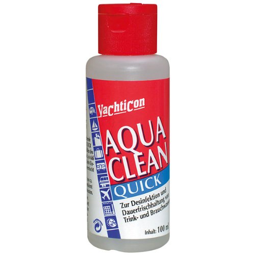 Yachticon Campingartikel Aqua Clean AC 1.000 Quick mit Chlor 100 Ml Protector, Unisex Adulto, Blanco