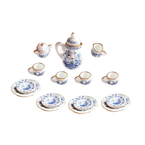 ZYCX123 Cerámica Creativa Mini Juego de té Azul y Blanco Patrón Cerámica Porcelana Juego de té de Juguete niños Mini Toy de Cocina para Adultos de los niños 15pcs Recuerdos ZYCX123 Cerámica Creativa Mini Juego de té Azul y Blanco Patrón Cerámica Porcelana Juego de té de Juguete niños Mini Toy de Cocina para Adultos de los niños 15pcs Recuerdos