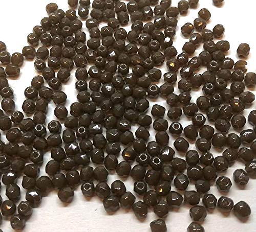 100 perlas de cristal de Bohemia pulidas, de 3 mm, pulidas a fuego, redondas, cuentas redondas checas, perlas de cristal en color a elegir, cristal, Color gris ahumado., 3 mm 100 perlas de cristal de Bohemia pulidas, de 3 mm, pulidas a fuego, redondas, cuentas redondas checas, perlas de cristal en color a elegir, cristal, Color gris ahumado., 3 mm