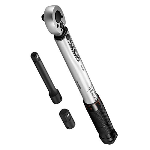 1/4" Llave Dinamométrica - TACKLIFE 5-25 Nm, 3/8" Adaptador, Barra de Extensión, Doble escala, Alta Precisión de ±4%, Llave de Torque Profesional con Cabezal Reversible de 24T -HTW4B 1/4" Llave Dinamométrica - TACKLIFE 5-25 Nm, 3/8" Adaptador, Barra de Extensión, Doble escala, Alta Precisión de ±4%, Llave de Torque Profesional con Cabezal Reversible de 24T -HTW4B
