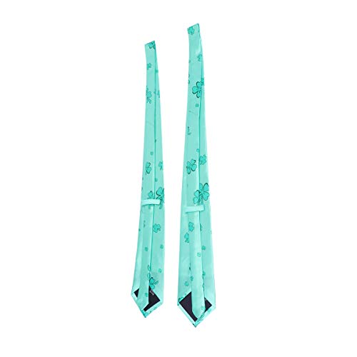 2pcs Corbata del Día de San Patricio Impreso Corbata de fiesta Disfraz Corbata Decorativa (Estilo 5) Suministros del Día de San Patricio